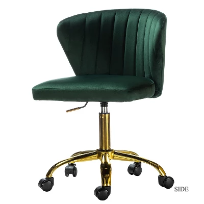 Ilia Task Chair Swivel Office Chair Desk Chair With Tufted Back | Karat Home - Image 19