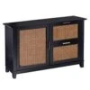 Chekshire Anywhere Storage Cabinet Black/Natural - Holly & Martin