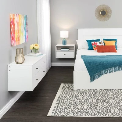 Hanging Dresser And Nightstand Set White - Prepac - Image 5
