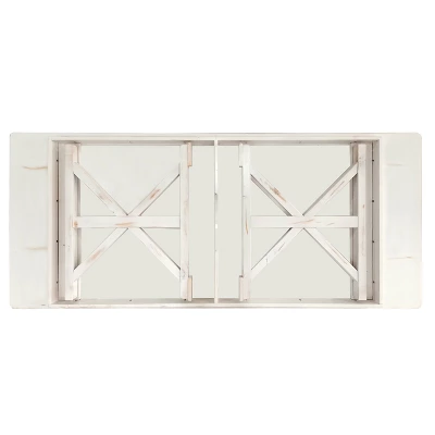 Flash Furniture HERCULES 8' X 40" Rectangular Solid Pine Folding Farm Table With X Legs - Image 9