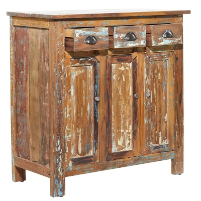 Rustic Wood Cabinet Chestnut Brown - Olivia & May - Image 12