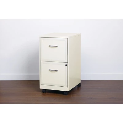 Space Solutions 18" Deep 2 Drawer Mobile Letter Width Vertical File Cabinet - Image 4