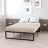 Emma And Oliver 14" Platform Bed Frame & 12" Mattress In A Box - No Box Spring Required