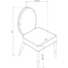 Set Of 2 Jerett Dining Chair Navy - Chic Home Design