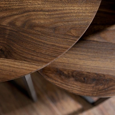 2pc Glam V Leg Nesting Side Tables - Saracina Home - Image 6