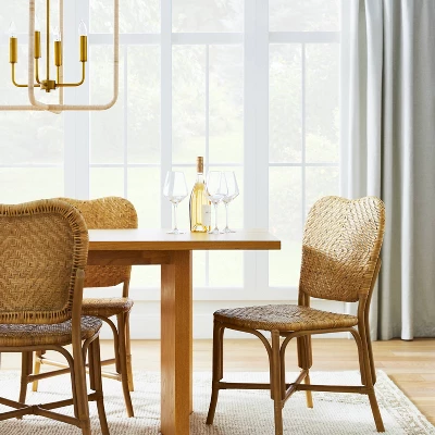 Interlaken Rattan With Woven Seat And Back Dining Chair - Threshold™ Designed With Studio McGee