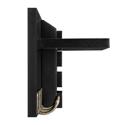 18" Utility Shelf With Pocket And Hanging Hooks Black - Danya B. - Image 10