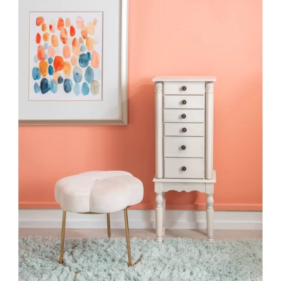 Obrecht Jewelry Armoire Off White - Powell Company - Image 15