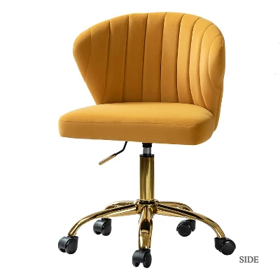 Ilia Task Chair Swivel Office Chair Desk Chair With Tufted Back | Karat Home - Image 16