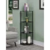 46.5" Designs2Go Classic Glass 4 Tier Corner Shelf - Breighton Home