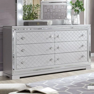 5pc Tenaya Bedroom Set Silver/Gray - HOMES: Inside + Out - Image 5