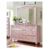 Arehart Contemporary Mirror Trim Dresser And Camelback Mirror Set Rose Pink - HOMES: Inside + Out